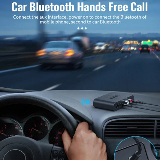 Bluetooth 5.2 Audio Receiver with NFC – Wireless Adapter with USB, U Disk, 3.5mm AUX & RCA for Car, Speaker, Amplifier