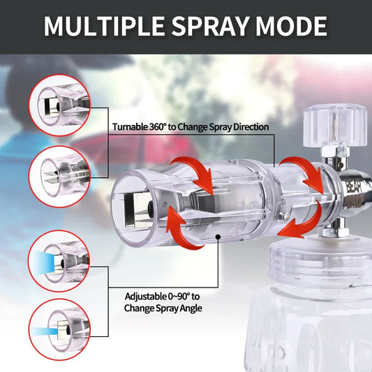 Pressure Washer Aluminum Foam Lance – Universal Foam Nozzle for Car Wash & Detailing