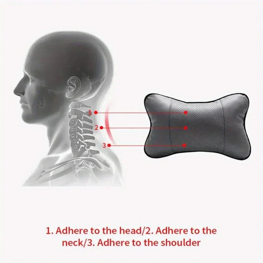 Car Seat Headrest Restraint – Auto Safety Neck Rest Pillow with Breathable Mesh